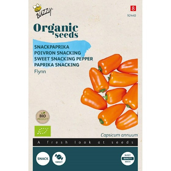 Buzzy Organic Snack Paprika Flynn (BIO) orange - environ 4 graines