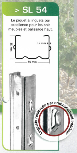 Weinberg-Zwischenpfahl Cugnart SL 54/2 250 cm