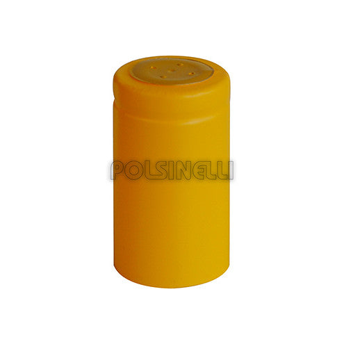 PVC krimpcapsule geel ⌀33 (100 stuks)